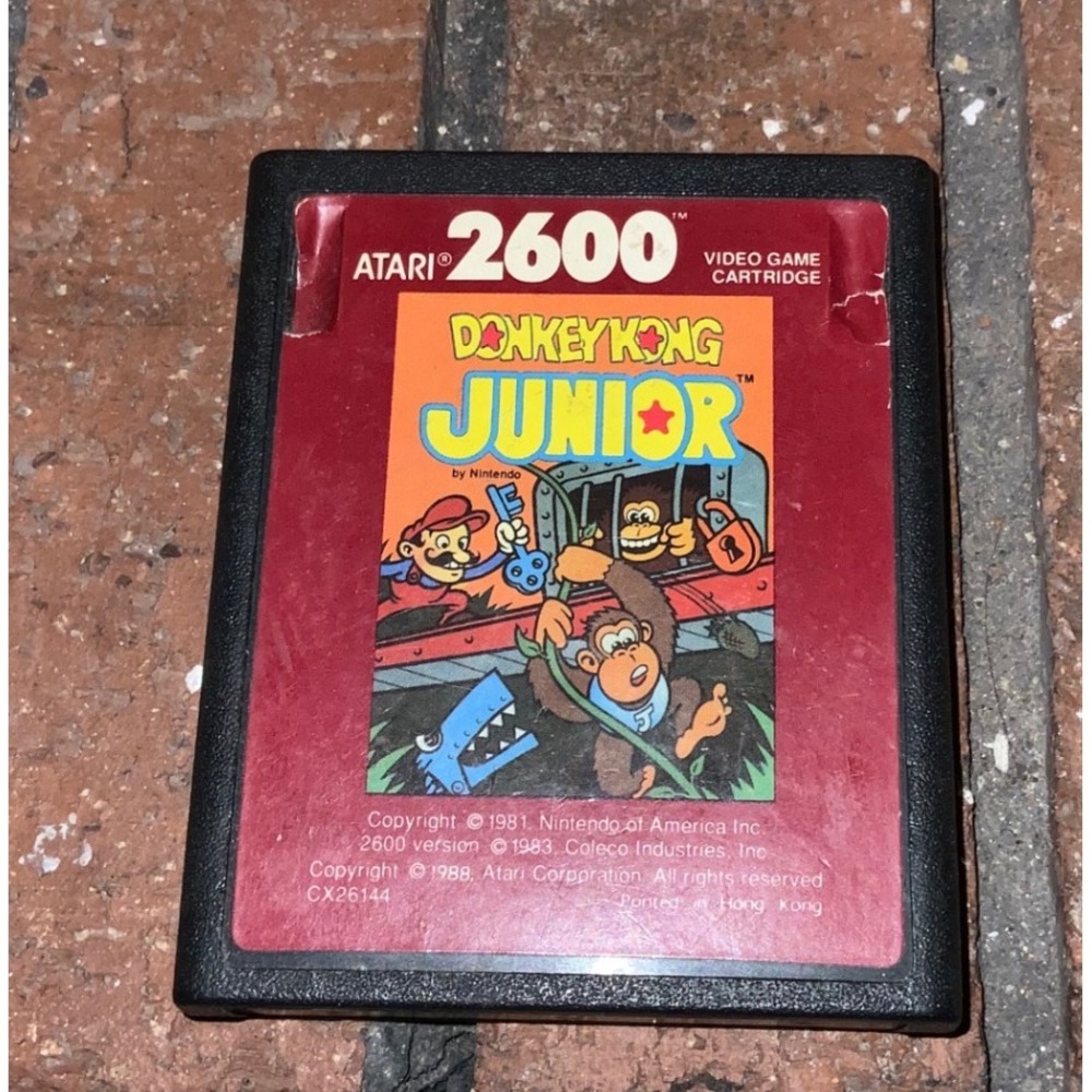 Donkey Kong Junior‎ JR Red Label Atari 2600 Video Game Cartridge
